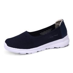 Dancing in the square women's hollow out low heel mesh in summer soft bottom breathable walking shoes
