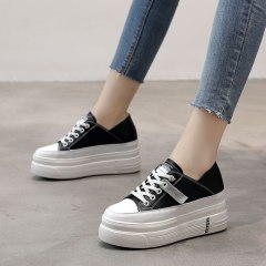 Women's Platform Sneakers New Wedge Heels Women's Platform Sneakers Black Casual Shoes Women's White Sneakers Platform White Sho