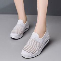 Summer Fashion Women's Thick-soled Breathable Mesh Non-slip Sports Fitness Rocker Ladies Sneakers Walking Shake Shoes