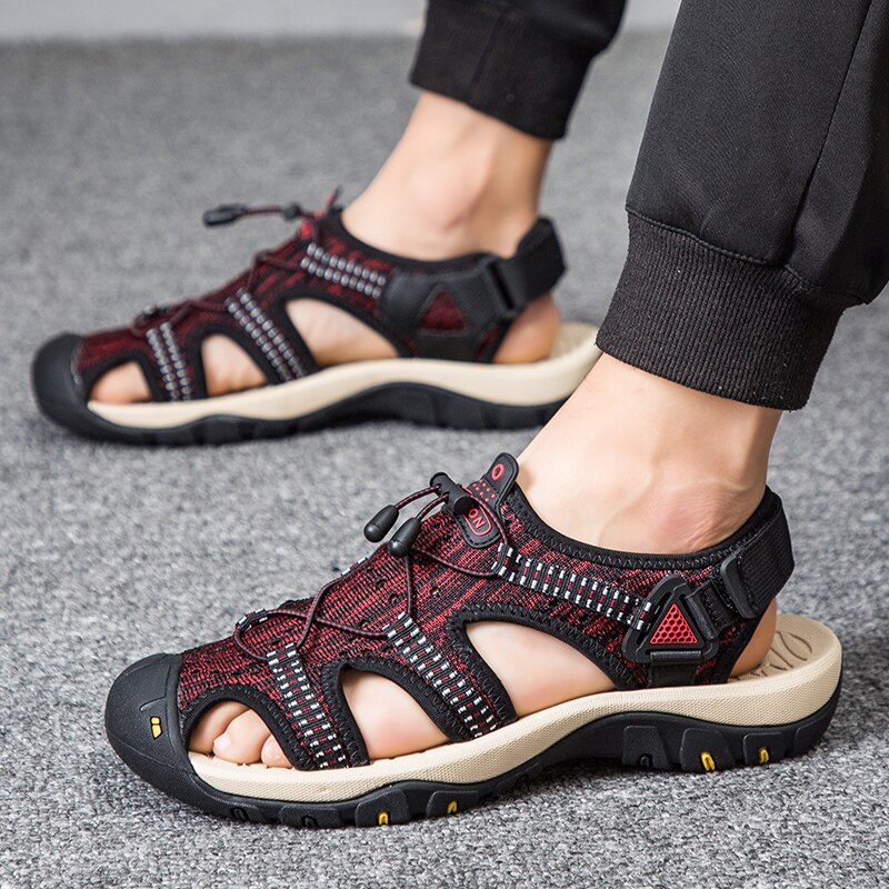 8326 Classic summer comfortable outdoor men's shoes woven beach sandals