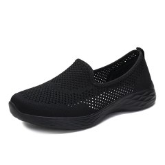 Spring old people's cloth shoes women's middle-aged and old people's walking shoes soft bottom non slip women's breathable old p