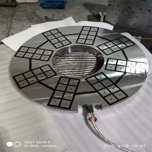 Circular electronically controlled permanent magnet chuck