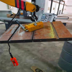 Permanent magnet lifter for steel plate handling