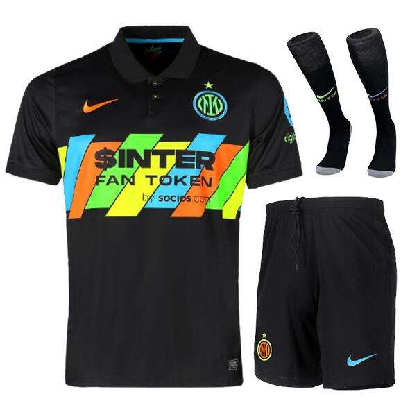 #24 Eriksen Inter Milan FC Third Away Soccer Uniform, Jersey+Shorts+Sock 2021 2022