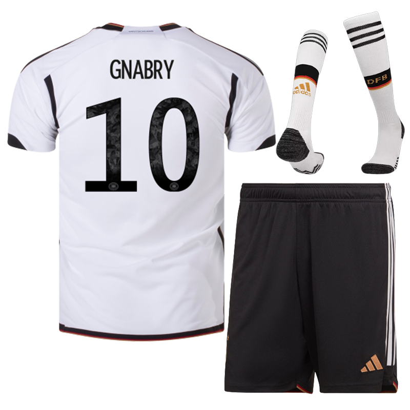 10 GNABRY Germany Home Soccer Uniform World Cup 2022