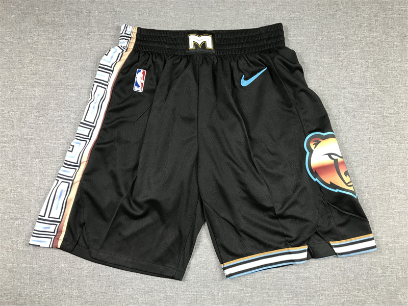 Men's Memphis Grizzlies City version Basketball Stitched Shorts Pants