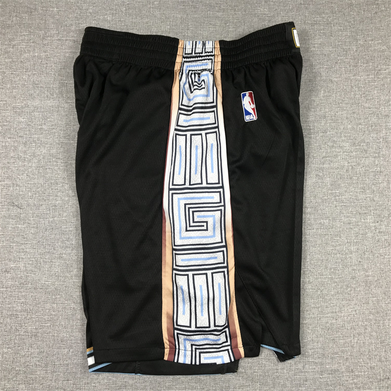 Men's Memphis Grizzlies City version Basketball Stitched Shorts Pants