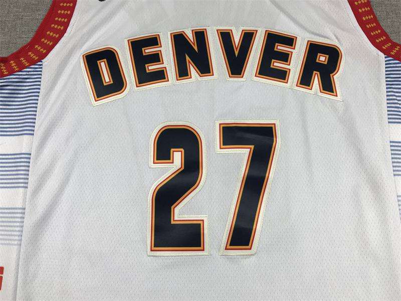 Men NBA Denver Nuggets #27 MURRAY White City Edition Jersey