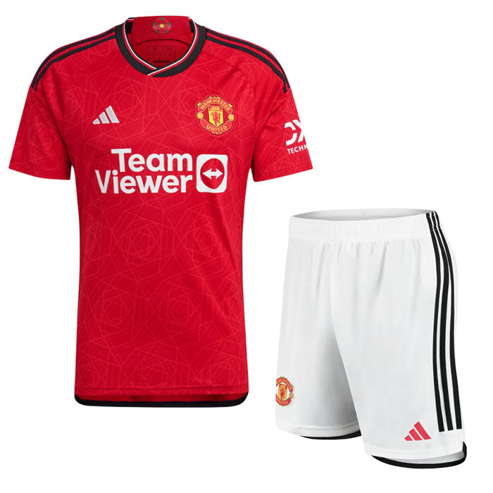 #49 GARNACHO Man United Home Soccer Uniform 2023 2024