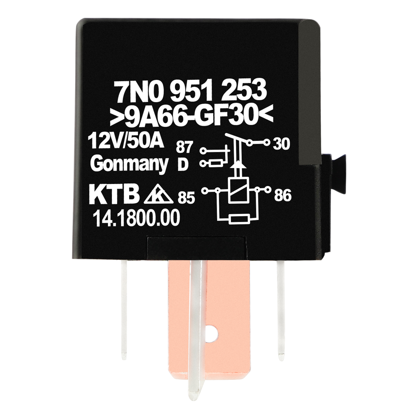 GENUINE 7N0951253 Power Relay 12VDC 50A 5Pins