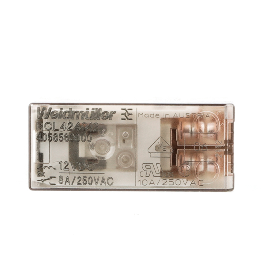 WEIDMULLER RCL424012 4058560000 12VDC Power Relay 8Pins 8A 250VAC
