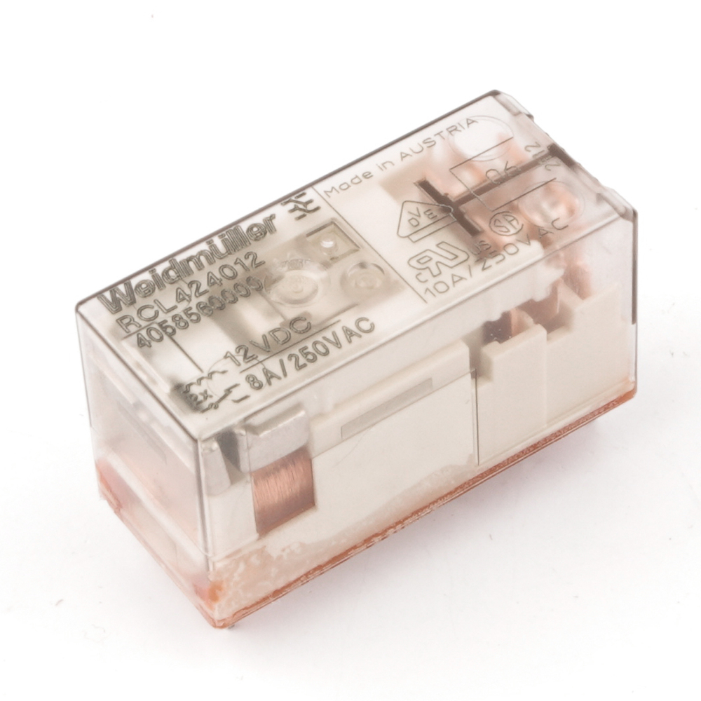 WEIDMULLER RCL424012 4058560000 12VDC Power Relay 8Pins 8A 250VAC