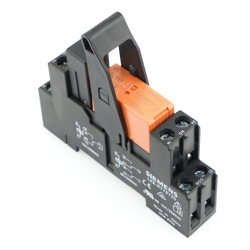 NEW GENUINE SCHRACK XT484LC4 RELAY WITH RT78725 SOCKET 24VDC