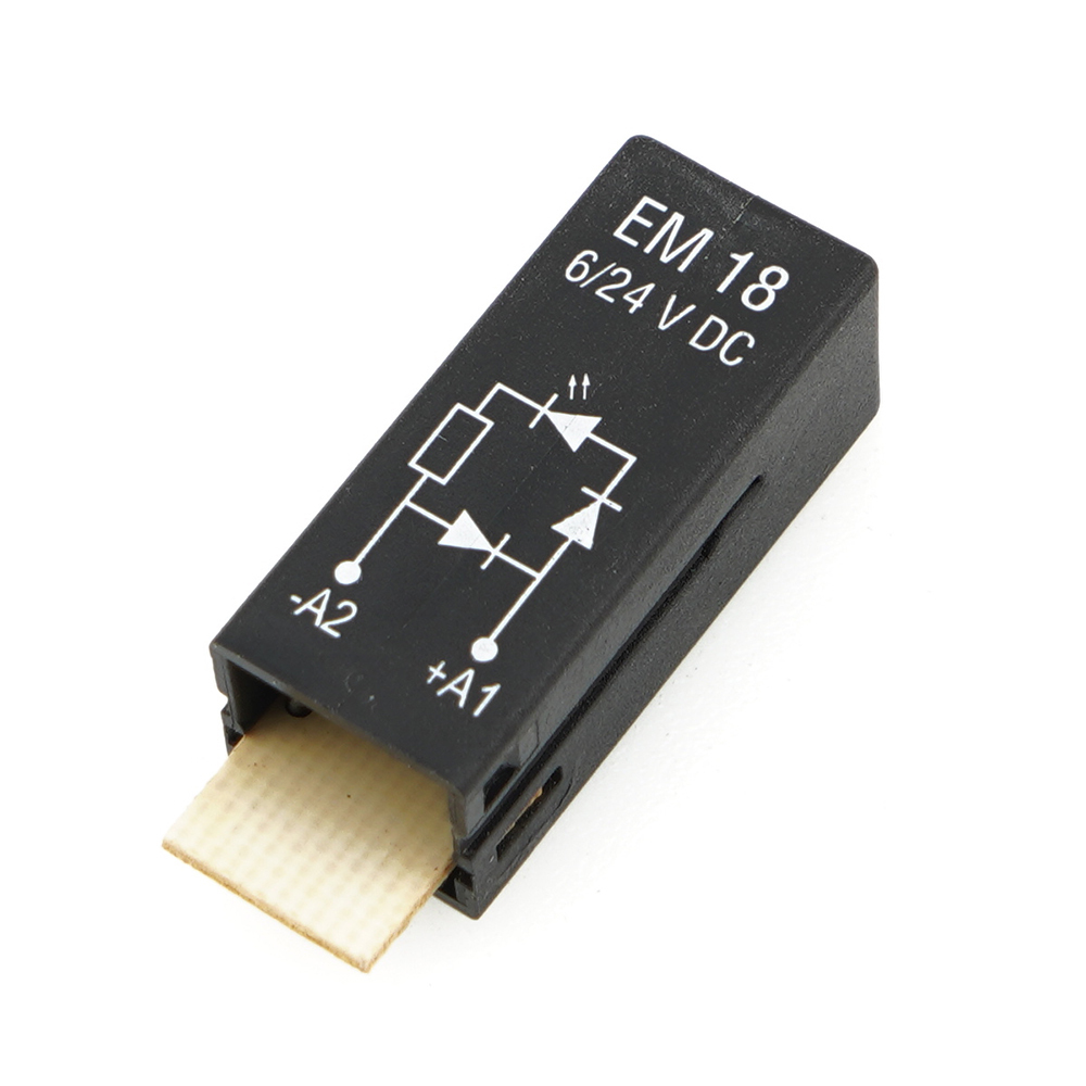 Schrack EM18 PT LED Socket Module, Red, 6/24VDC