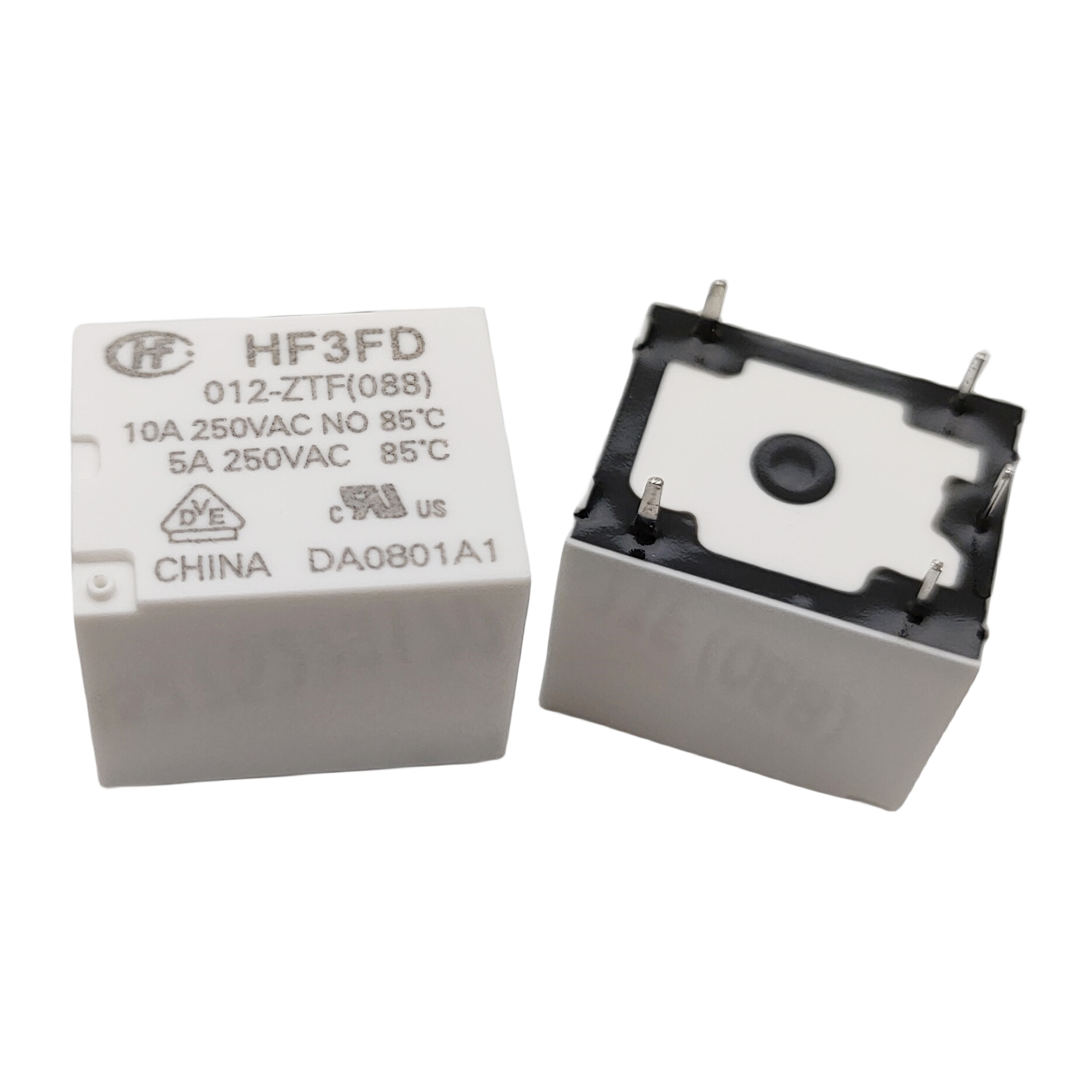 HONGFA HF3FD 012-ZTF(088) SUBMINIATURE HIGH POWER RELAY 12VDC 10A 5Pins