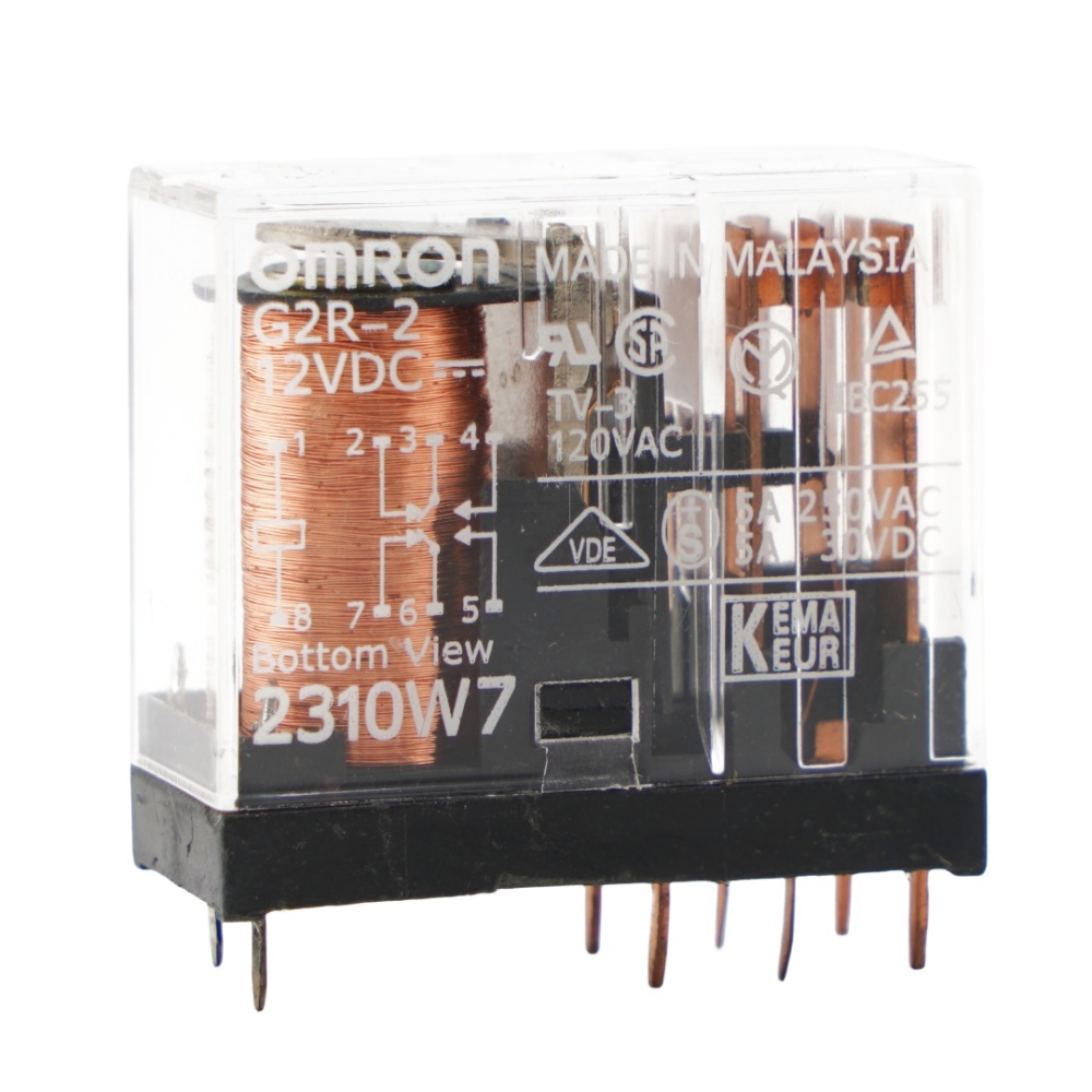 OMRON G2R-2-12VDC Power Relay 5A 250VAC 8Pins