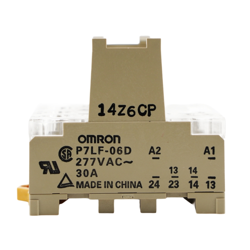 OMRON P7LF-06D Relay Socket 30A 277VAC