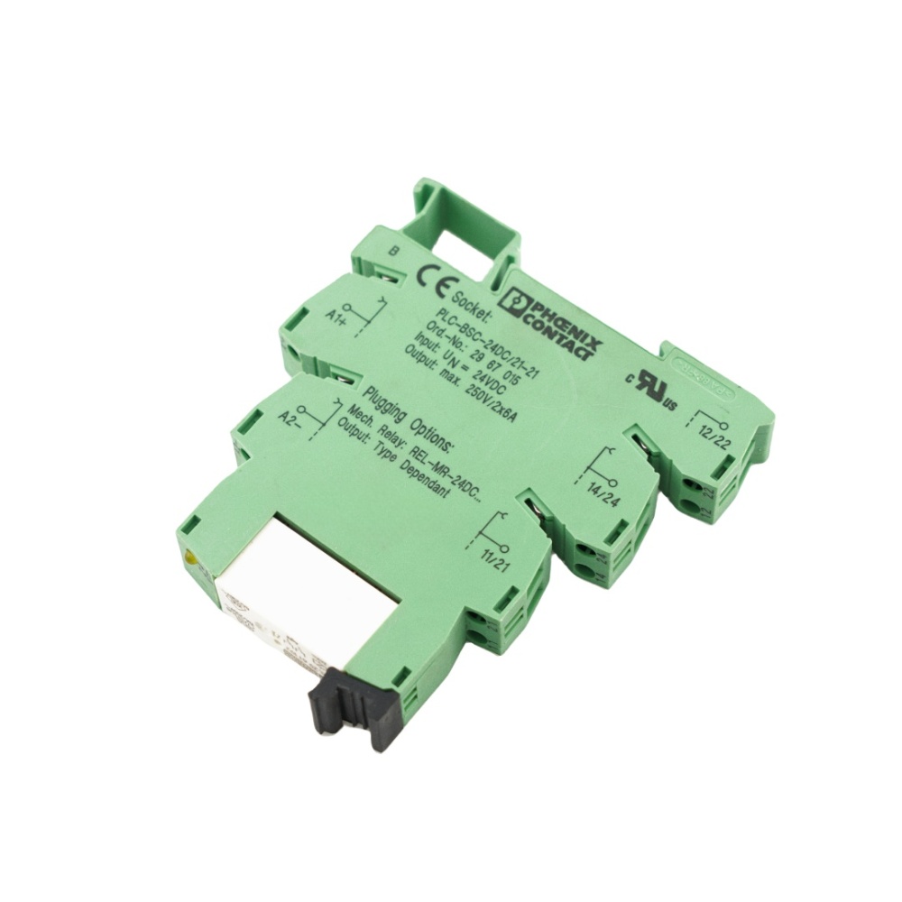 PHOENIX CONTACT NO.2961192 24VDC Power Relay with No.2967015 Socket