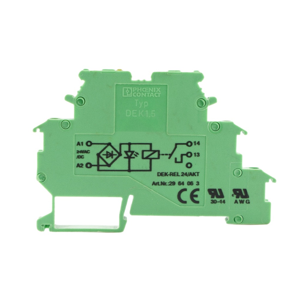 PHOENIX CONTACT DEK-REL-24/AKT 2964063 Relay Terminals 24VAC/DC