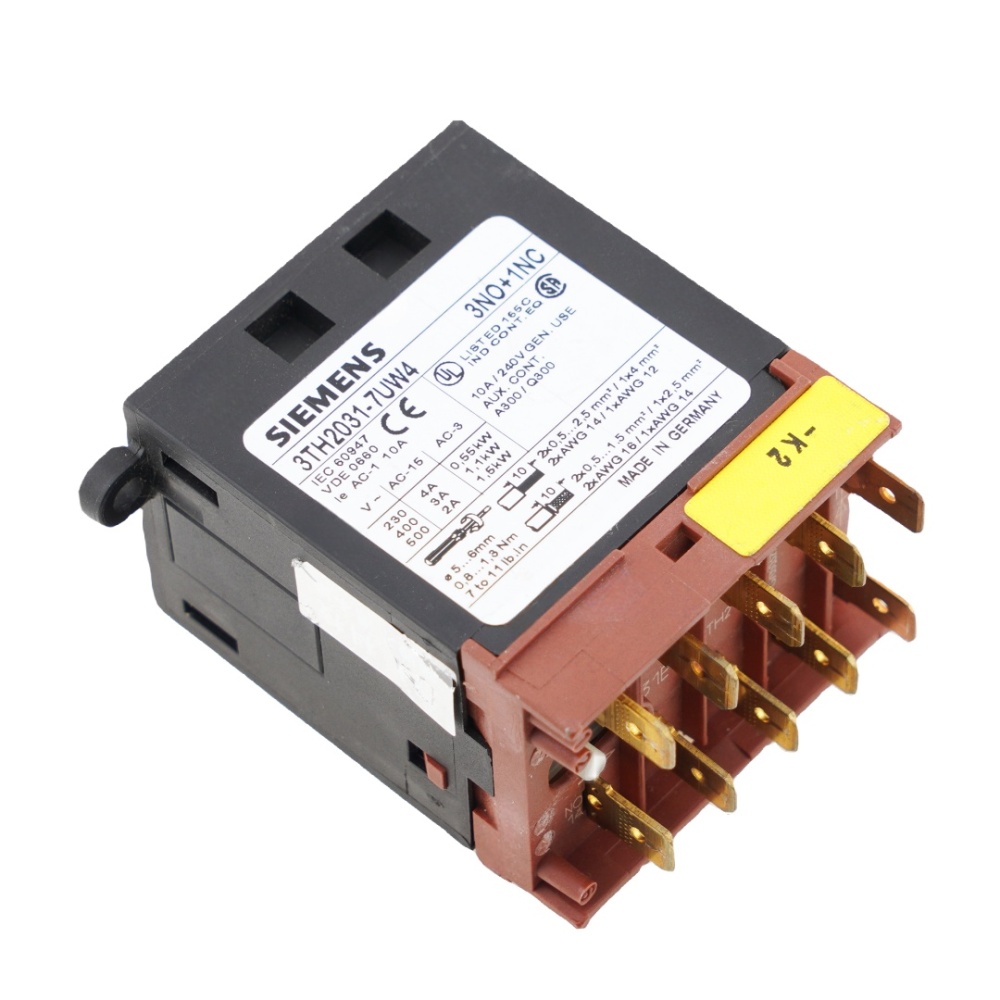 SIEMENS 3TH2031-7UW4 3NO+1NC Contactor 10A 240VAC 10Pins