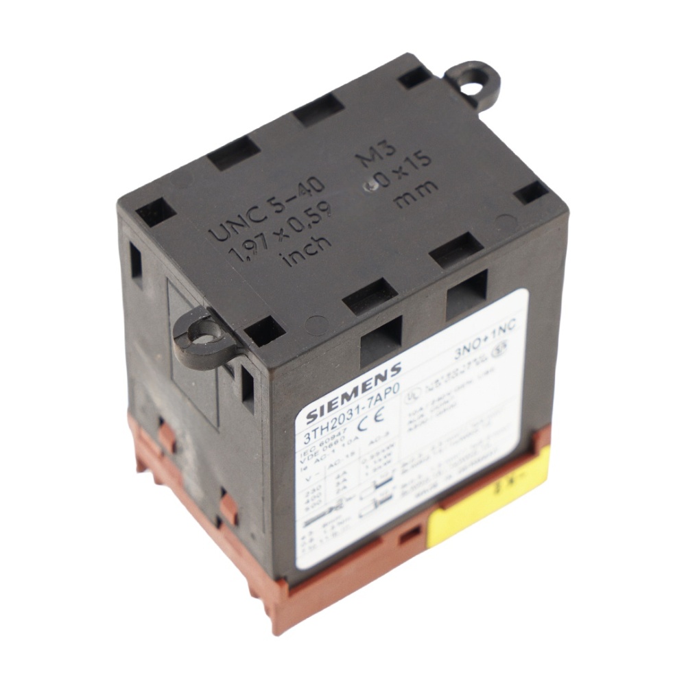 SIEMENS 3TH2031-7AP0 3NO+1NC Contactor 10A 240VAC 10Pins