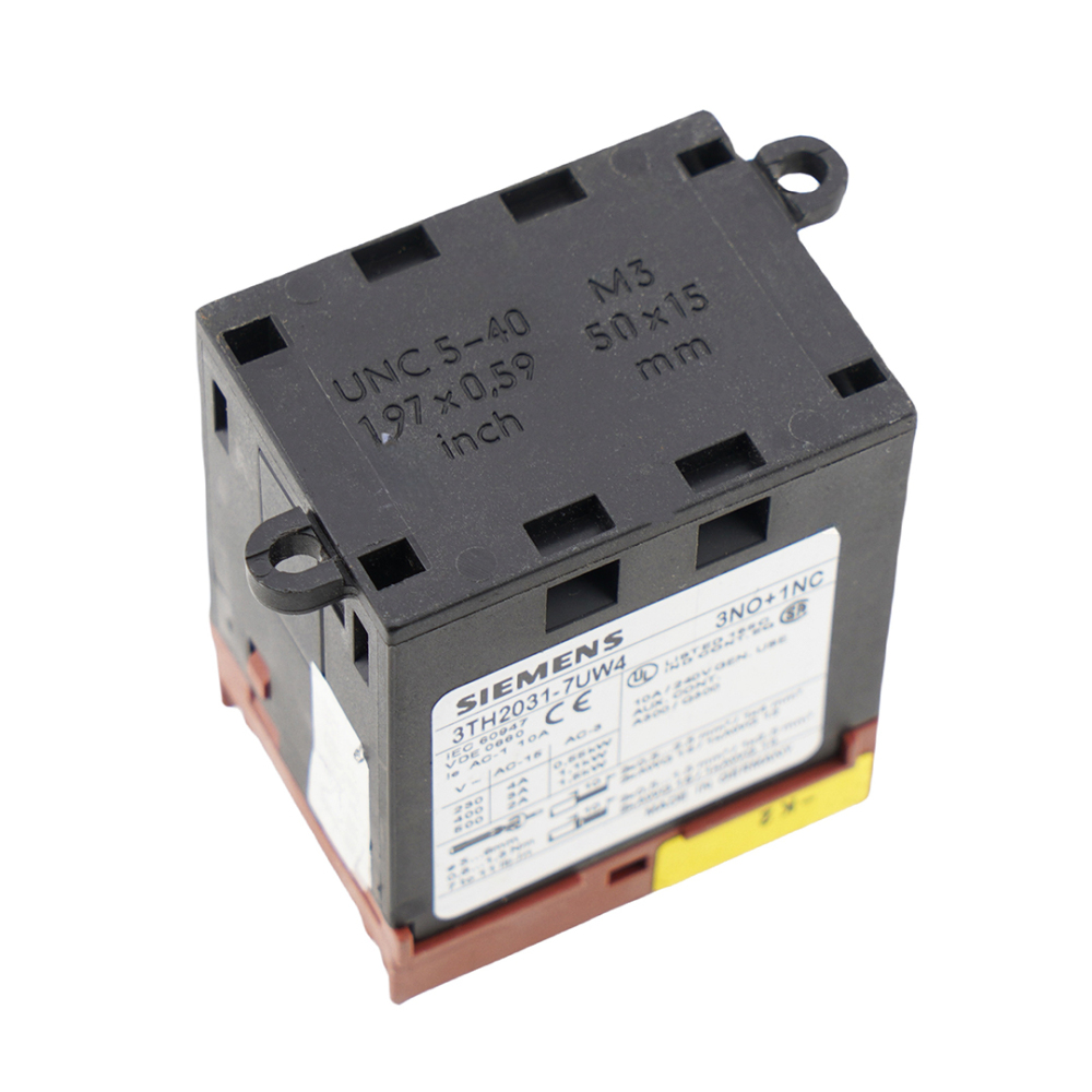 SIEMENS 3TH2031-7UW4 3NO+1NC Contactor 10A 240VAC 10Pins