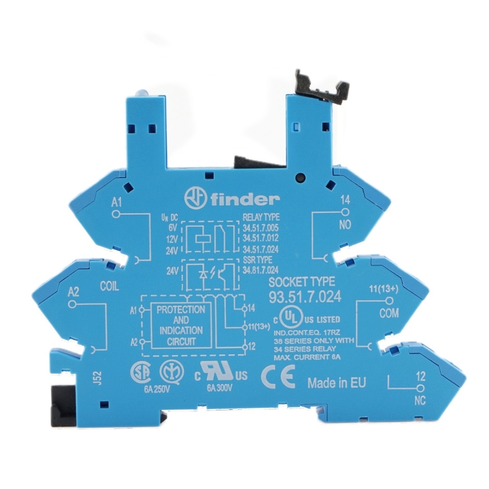 FINDER 93.51.7.024 Relay Socket 6Pins