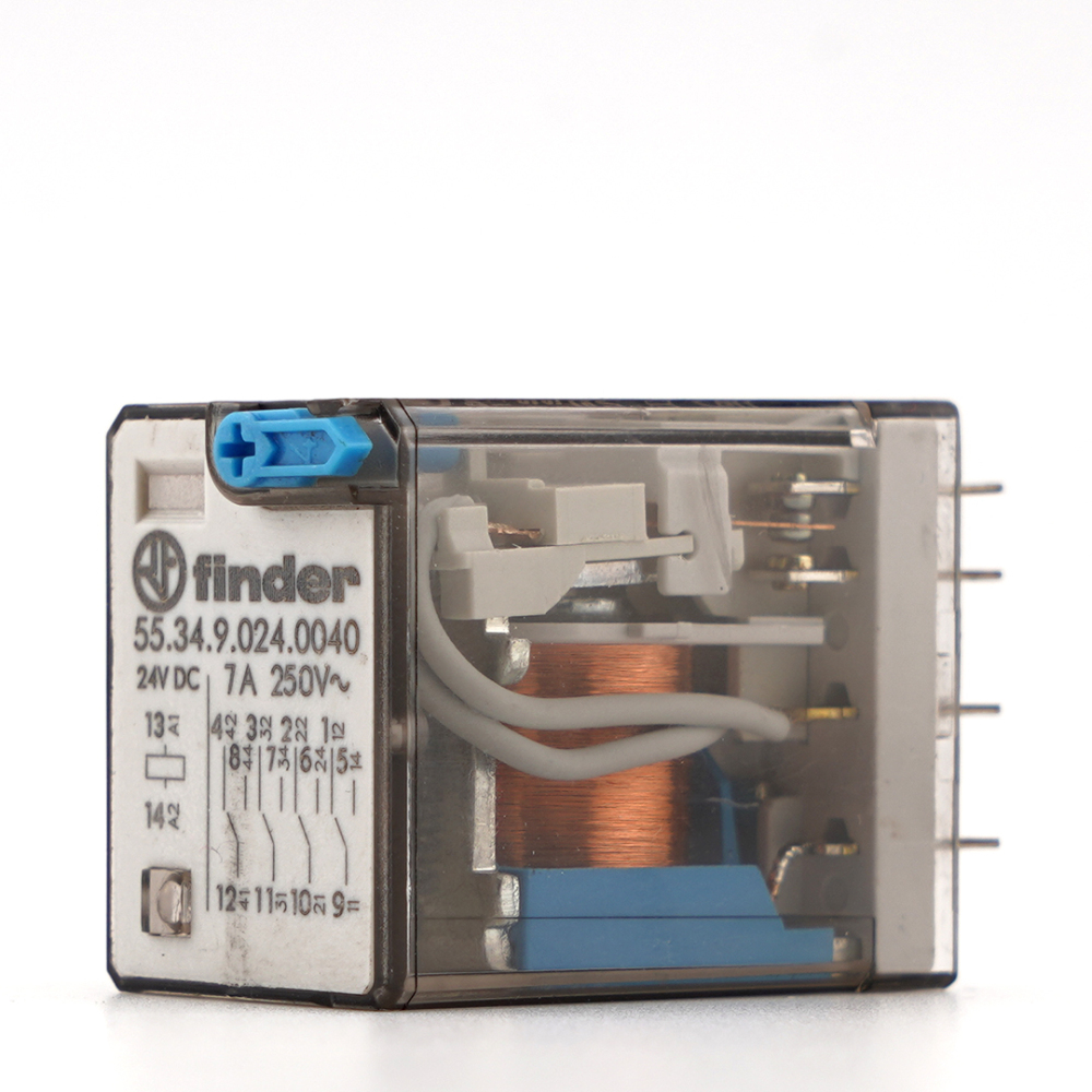 FINDER 55.34.9.024.0040 Power Relay 24VDC 7A 250V 14Pins