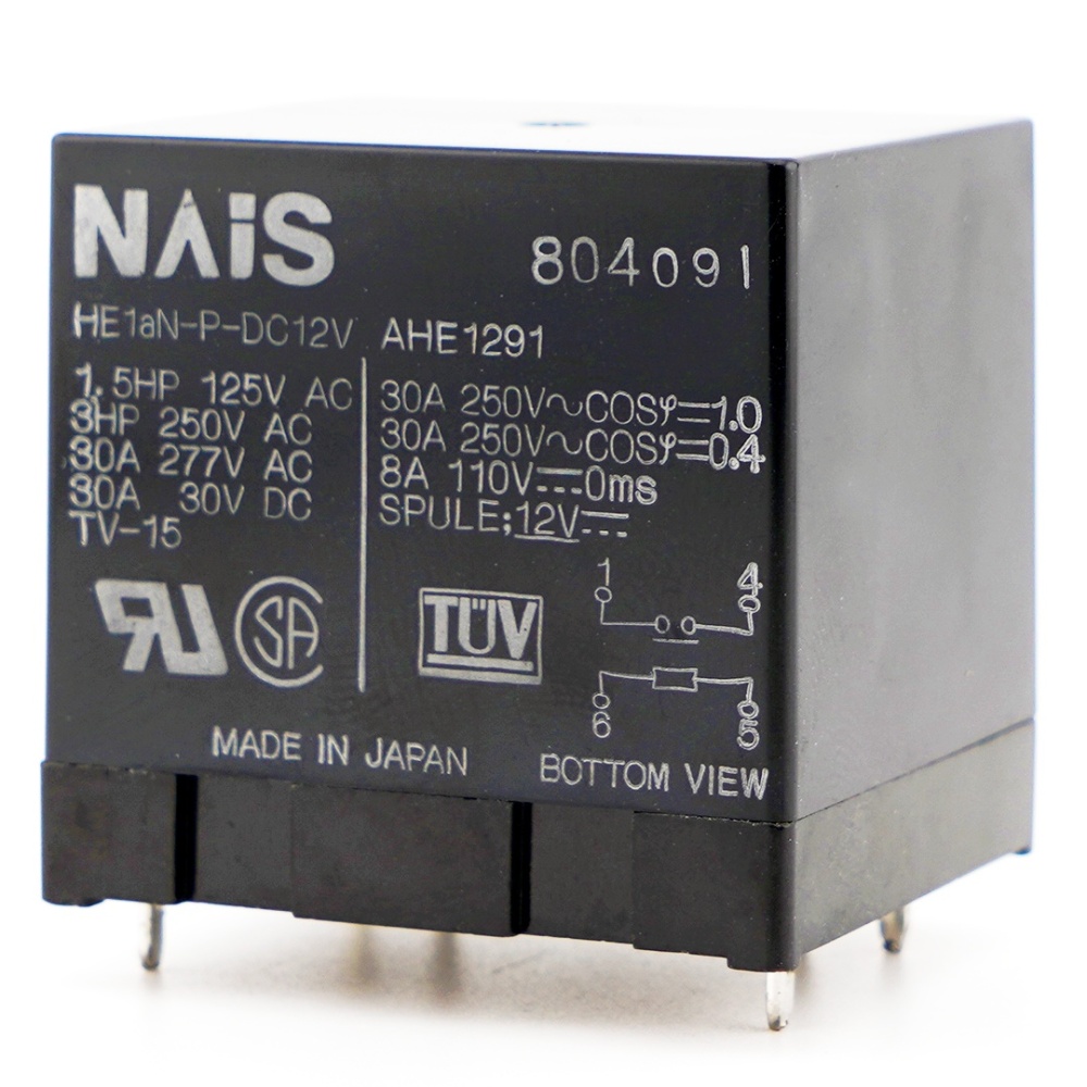 Panasonic HE1AN-P-DC12V AHE1291 Power Relay 30A 250V