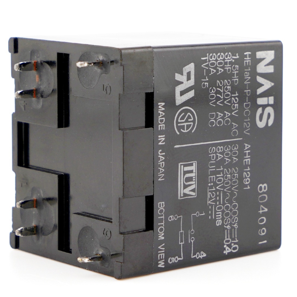 Panasonic HE1AN-P-DC12V AHE1291 Power Relay 30A 250V