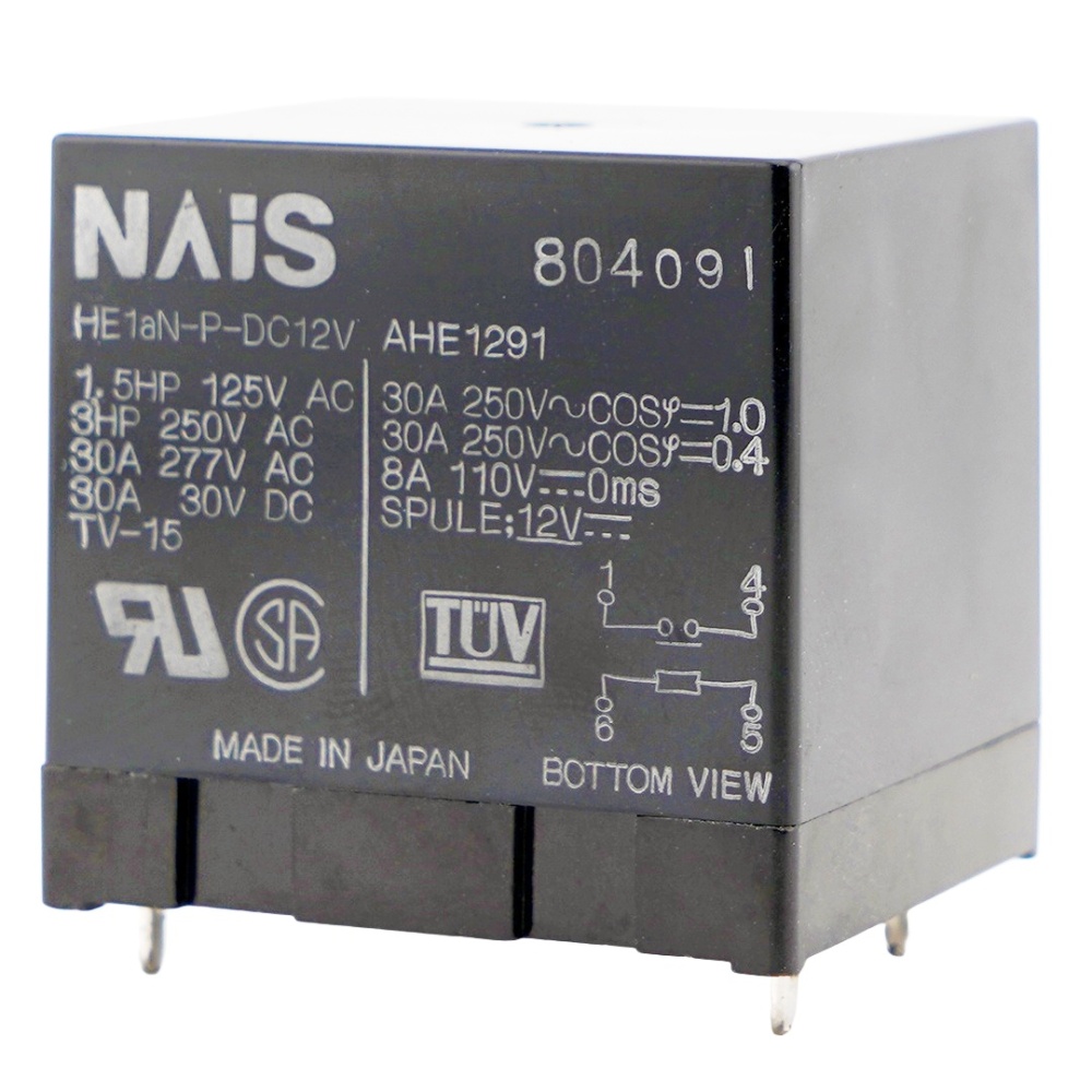 Panasonic HE1AN-P-DC12V AHE1291 Power Relay 30A 250V