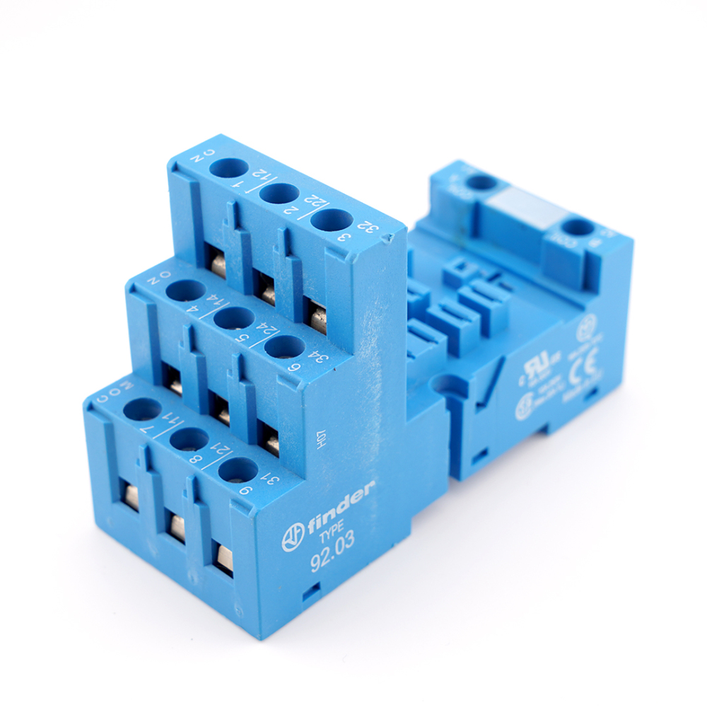 FINDER 92.03 Relay Socket Blue