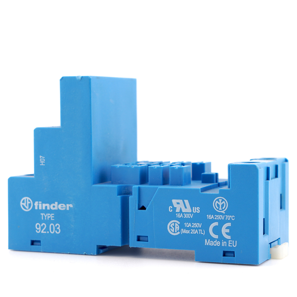 FINDER 92.03 Relay Socket Blue