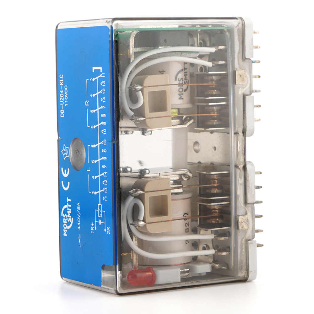 MORS SMITT D8-U204-KLC 110V Electromagnetic Relay 8A 440V 26Pins