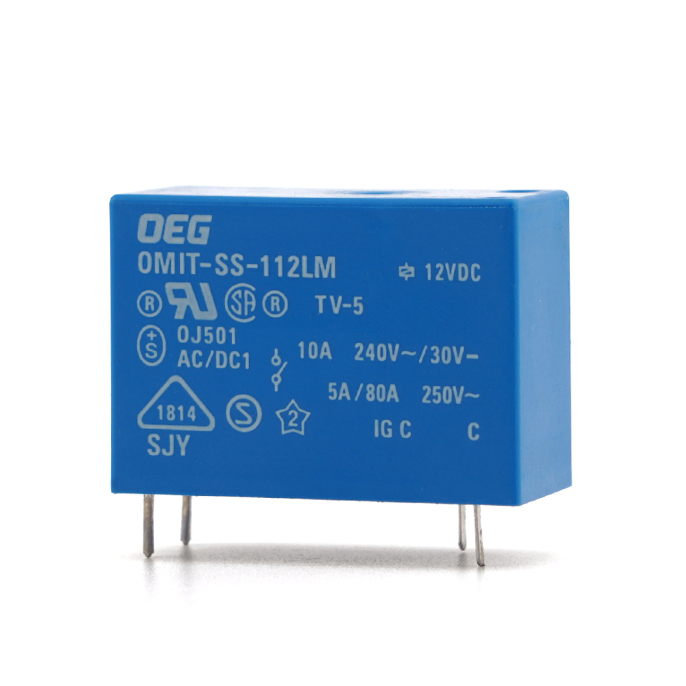 OEG OMIT-SS-112LM 12VDC Power Relay 10A 250V 4Pins