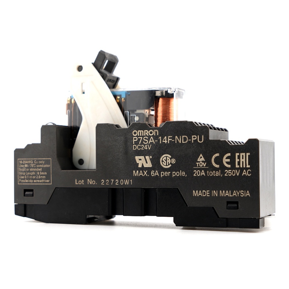 OMRON G7SA-5A1B DC24V Safety Relay with P7SA-14F-ND-PU socket