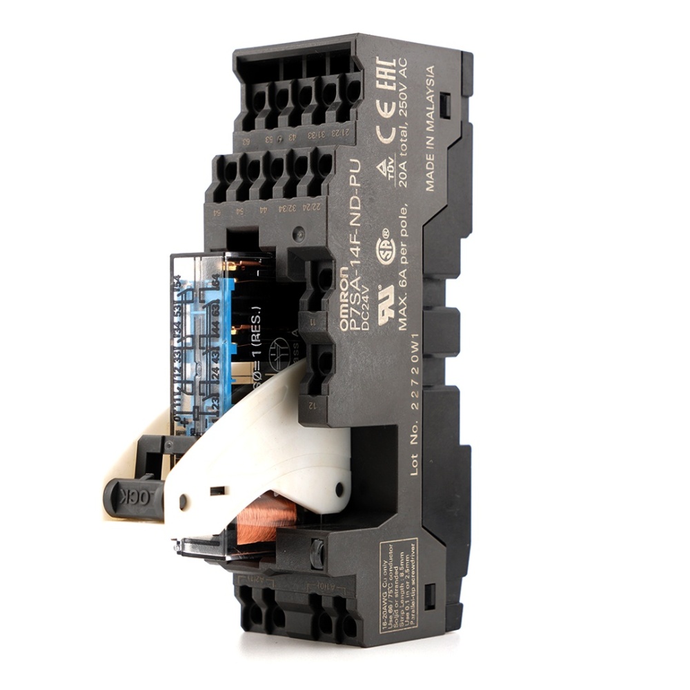 OMRON G7SA-5A1B DC24V Safety Relay with P7SA-14F-ND-PU socket