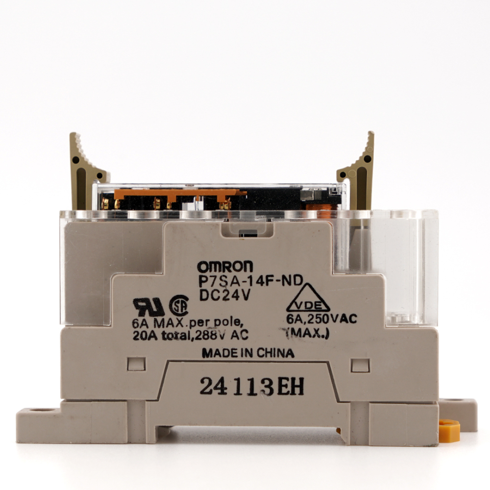 OMRON G7SA-3A3B 24VDC Safety Relay with P7SA-14F-ND socket