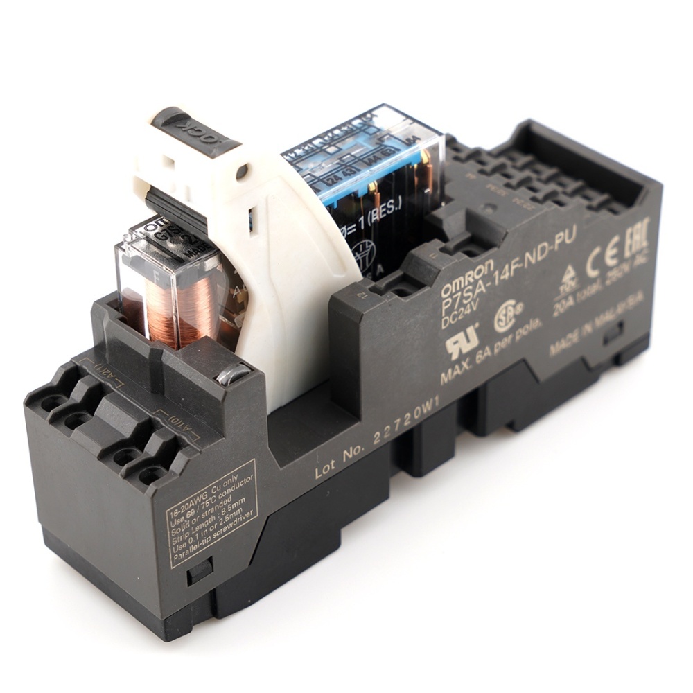 OMRON G7SA-5A1B DC24V Safety Relay with P7SA-14F-ND-PU socket