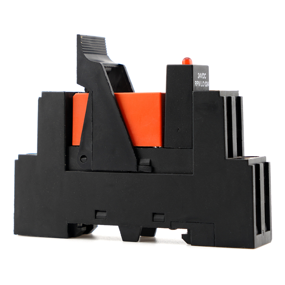 TE RT424024 Power Relay with RT78625 Socket and RPMLO024 Module