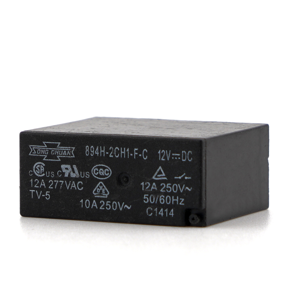SONG CHUAN 894H-2CH1-F-C 12VDC General Purpose Relay 12A 8Pins