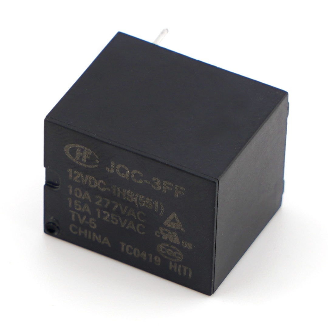 HFJQC-3FF 12VDC-1HS Power Relay 10A 277VAC 4Pins