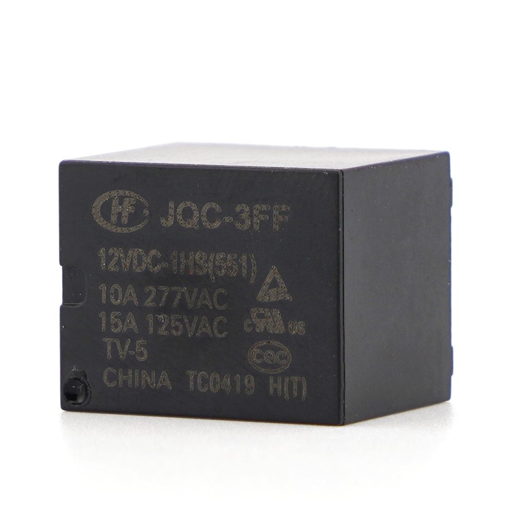 HFJQC-3FF 12VDC-1HS Power Relay 10A 277VAC 4Pins