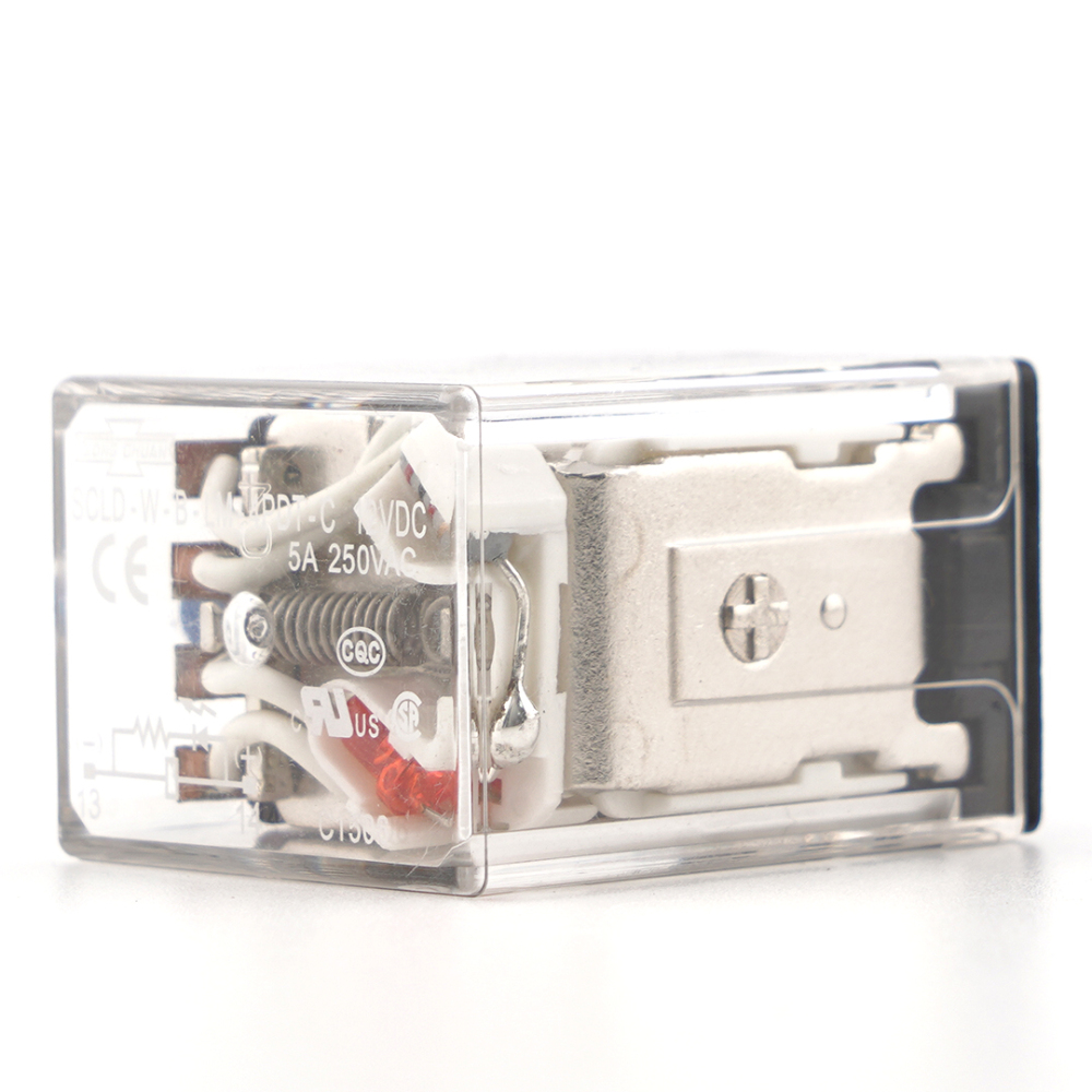 SONG CHUAN SCLD-W-B-LM-4PDT-C 12VDC Power Relay 5A 250VAC 14Pins