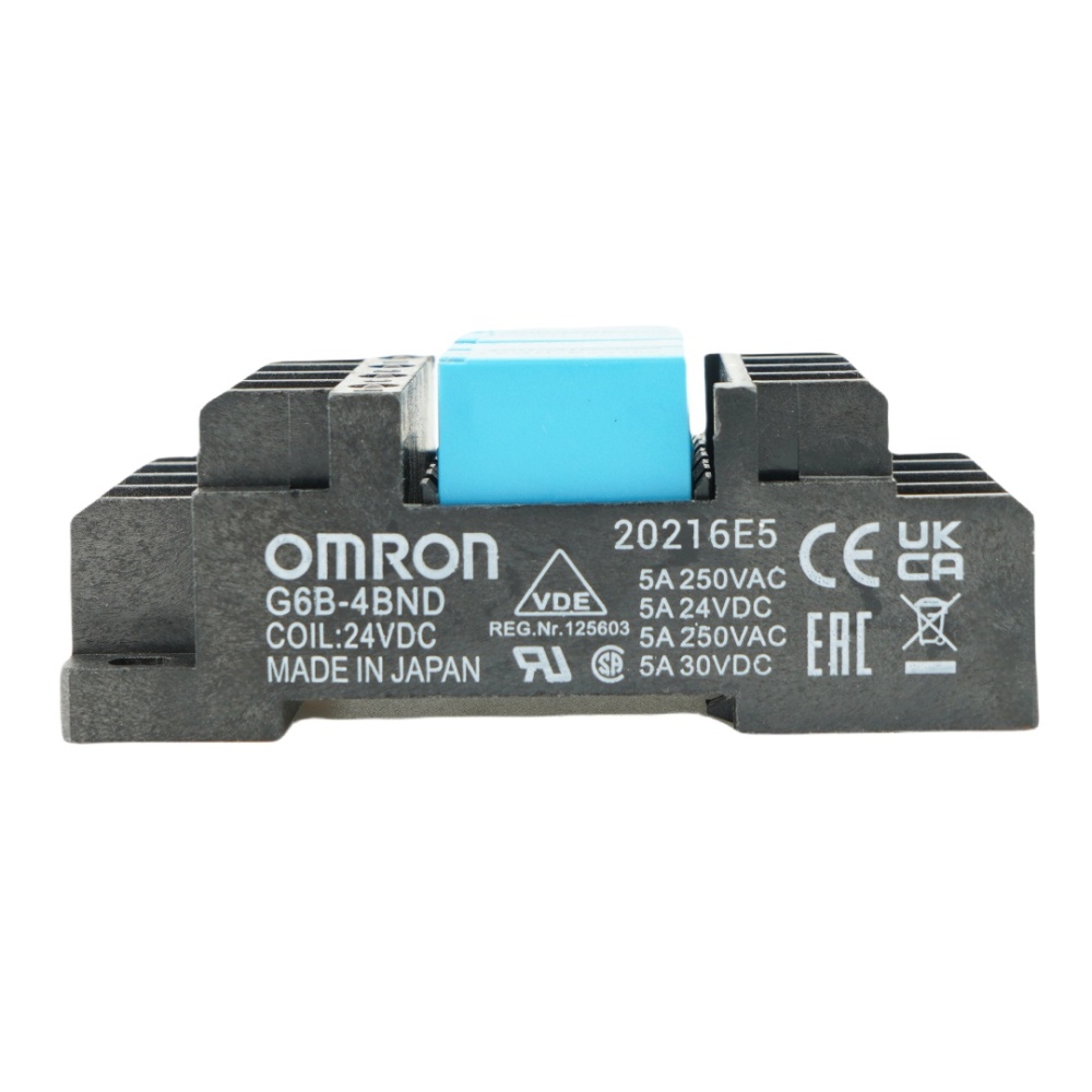 TAKAMISAWA 4pcs JY24H-K 24VDC Power Relays with G6B-4BND DC24 Relay Socket