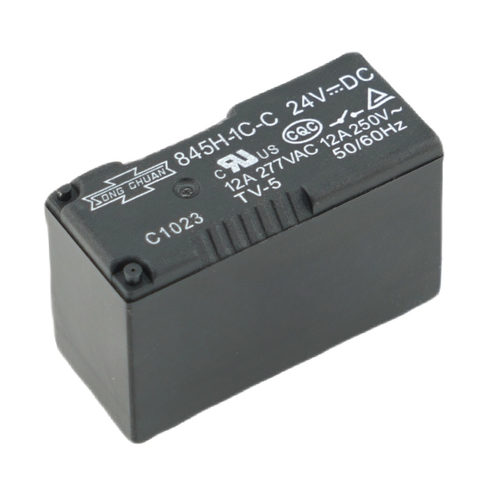 SONGCHUAN 845H-1C-C 24VDC Power Relay 12A 277VAC 5Pins