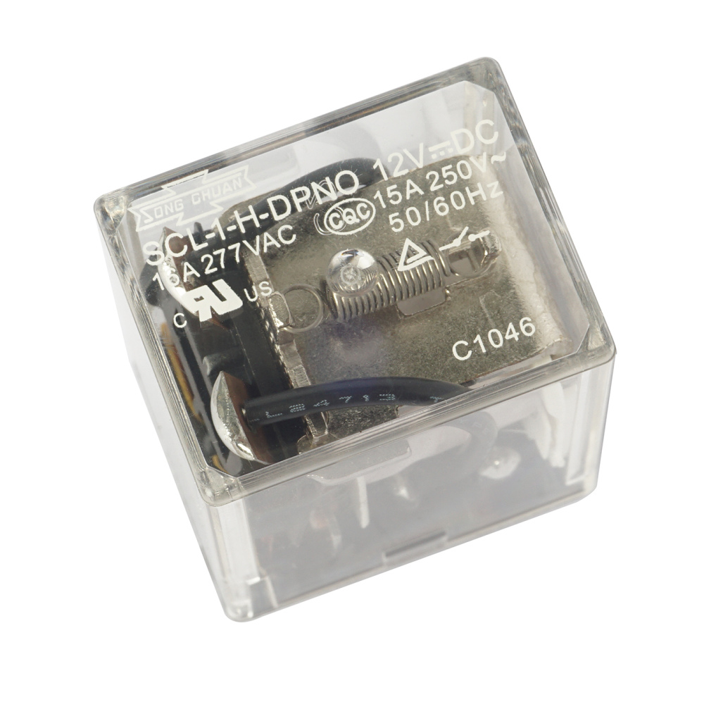 SCL-1-H-DPNO 12VDC Song Chuan Power Relay 16A 6Pins
