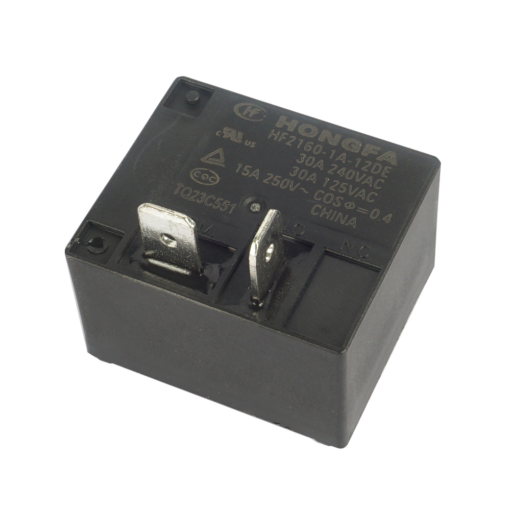 HF2160-1A-12DE HongFa Quick Connect High Power Relay 240VAC 4Pins