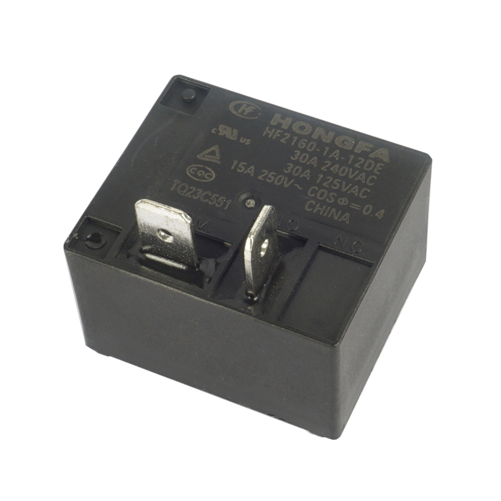 HF2160-1A-12DE HongFa Quick Connect High Power Relay 240VAC 4Pins