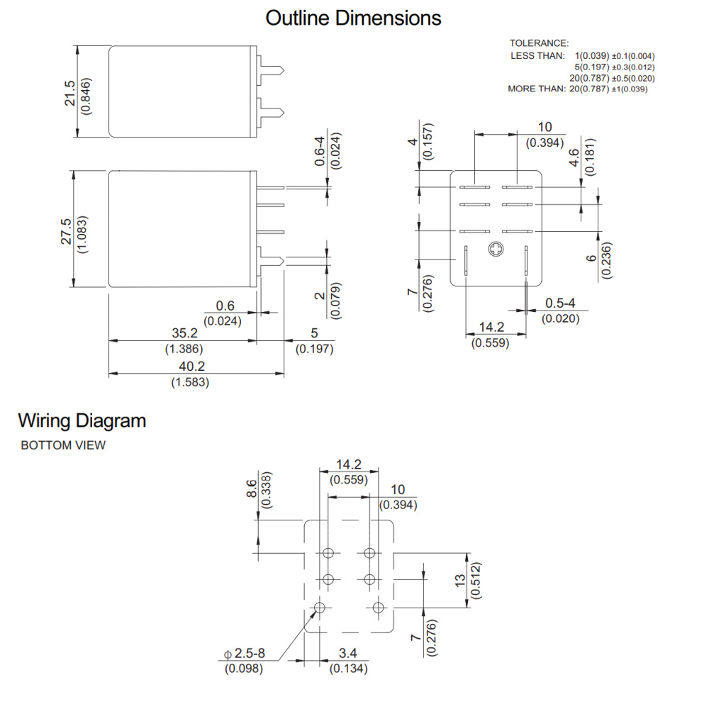 SCL-1-H-DPNO 12VDC Song Chuan Power Relay 16A 6Pins